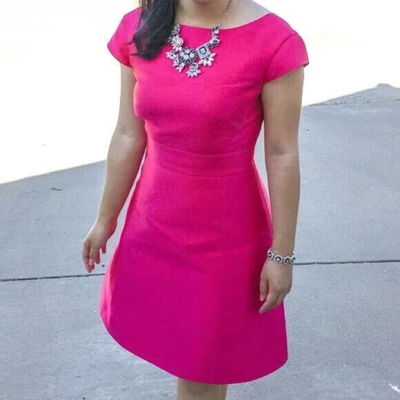 Kate Spade In Full Bloom Pink Silk Blend Mini Dress Sz 2 Backless Cocktail Party - Picture 1 of 12